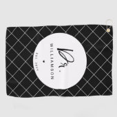 名パーソナライズされた前ミニマル医師の卒業 ゴルフタオル (横)