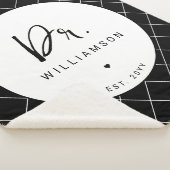 名パーソナライズされた前ミニマル医師の卒業 シェルパブランケット (3/4)