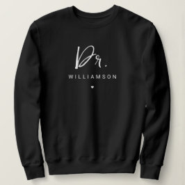 名パーソナライズされた前ミニマル医師の卒業 スウェットシャツ