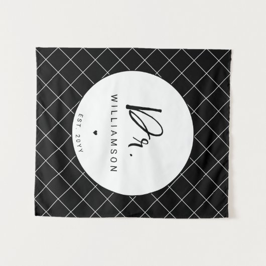 名パーソナライズされた前ミニマル医師の卒業 タペストリー (正面(横))