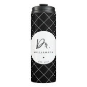 名パーソナライズされた前ミニマル医師の卒業 タンブラー (正面)