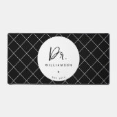 名パーソナライズされた前ミニマル医師の卒業 デスクマット (正面)