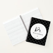 名パーソナライズされた前ミニマル医師の卒業 ノートブック (内部)