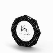 名パーソナライズされた前ミニマル医師の卒業 フォトブロック (右)