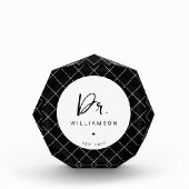 名パーソナライズされた前ミニマル医師の卒業 フォトブロック (正面)