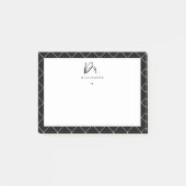 名パーソナライズされた前ミニマル医師の卒業 ポストイット (正面)