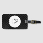 名パーソナライズされた前ミニマル医師の卒業 ラゲッジタグ (正面横)