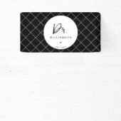 名パーソナライズされた前ミニマル医師の卒業 横断幕 (インサイチュ)