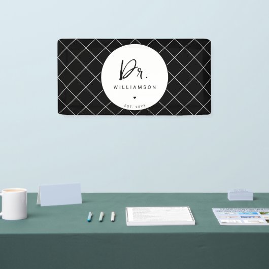 名パーソナライズされた前ミニマル医師の卒業 横断幕 (トレードショー)