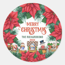 名パーソナライズされた前メリークリスマスフェスティバルフローラ