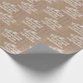 名パーソナライズされた前メリークリスマス ラッピングペーパー (角)