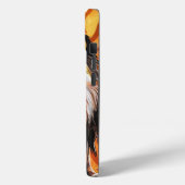 名パーソナライズされた前モダン水色ライオン Case-Mate iPhoneケース (裏面 / 左)