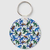 名パーソナライズされた前レインフォレストフログキーチェーン キーホルダー (裏面)