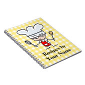 名パーソナライズされた前レシピ帳 | chefデザイン ノートブック (右側)