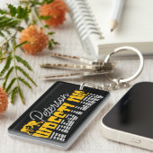 名パーソナライズされた前レスリングスクールチームレスラー キーホルダー (正面右)