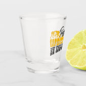 名パーソナライズされた前レスリングスクールチームレスラー ショットグラス (左)