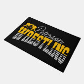 名パーソナライズされた前レスリングスクールチームレスラー ドアマット (アングル)