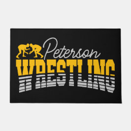 名パーソナライズされた前レスリングスクールチームレスラー ドアマット