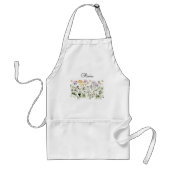 名パーソナライズされた前ワイルドフラワーガーデン スタンダードエプロン (正面)