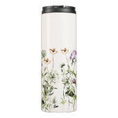 名パーソナライズされた前ワイルドフラワーガーデン タンブラー (裏面)