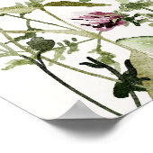 名パーソナライズされた前ワイルドフラワーガーデン ポスター (角)