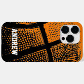 名パーソナライズされた前ヴィンテージバスケットボールプリント Case-Mate iPhoneケース (裏面 (横))