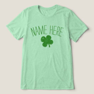 名パーソナライズされた前ヴィンテージShamrockSt patricks day トライブレンドTシャツ