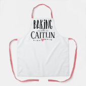 名パーソナライズされた前付きのベーキング エプロン (正面)