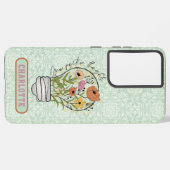 名パーソナライズされた前前向きの考え感動的 SAMSUNG GALAXYケース (左側面)