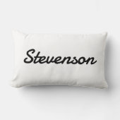 名パーソナライズされた前名パーソナライズされた枕 ランバークッション (正面)