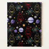 名パーソナライズされた前宇宙をテーマにしたプランナー プランナー手帳 (裏面)