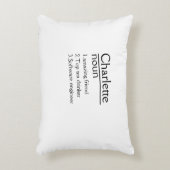 名パーソナライズされた前定義ピロー アクセントクッション (正面(垂直))