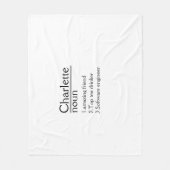 名パーソナライズされた前定義フリースブランケット フリースブランケット (正面)