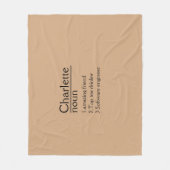 名パーソナライズされた前定義フリースブランケット フリースブランケット (正面)