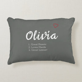 名パーソナライズされた前定義 アクセントクッション