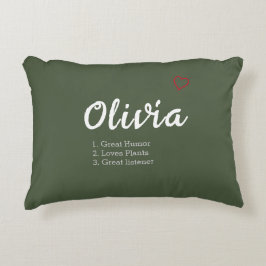 名パーソナライズされた前定義 アクセントクッション