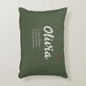 名パーソナライズされた前定義 アクセントクッション (正面(垂直))