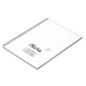 名パーソナライズされた前定義 ノートブック (左側)