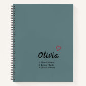 名パーソナライズされた前定義 ノートブック (正面)