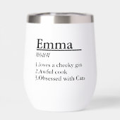 名パーソナライズされた前定義（黒） (背面)