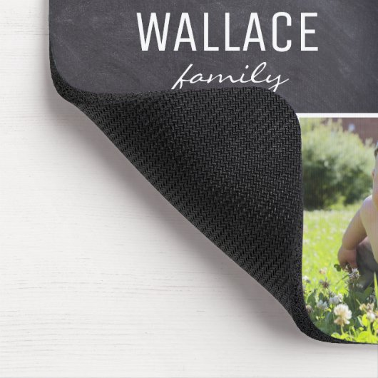 名パーソナライズされた前家族写真集 マウスパッド (コーナー)