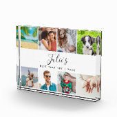 名パーソナライズされた前年まだコラージュ8 フォトブロック (右)