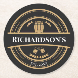 名パーソナライズされた前年度 ラウンドペーパーコースター