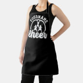 名パーソナライズされた前応援チーム大学チアリーダー エプロン (インサイチュ)