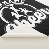 名パーソナライズされた前応援チーム大学チアリーダー シェルパブランケット (3/4)