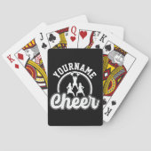 名パーソナライズされた前応援チーム大学チアリーダー トランプ (裏面)