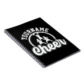 名パーソナライズされた前応援チーム大学チアリーダー ノートブック (右側)