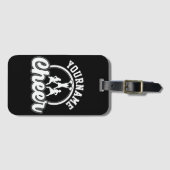 名パーソナライズされた前応援チーム大学チアリーダー ラゲッジタグ (正面横)