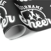 名パーソナライズされた前応援チーム大学チアリーダー ラッピングペーパー (ロールコーナー)