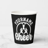 名パーソナライズされた前応援チーム大学チアリーダー 紙コップ (正面)